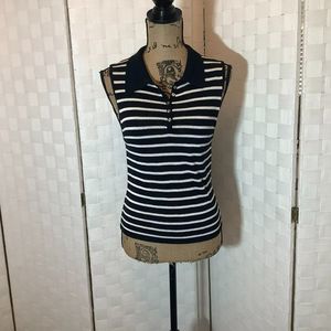 willi smith sleeveless striped sweater medium
